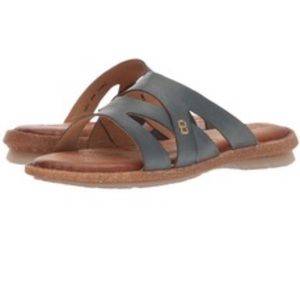 Born Tepati Blue Leather Sandals